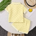 thumbnail image 5 of RMGVDSD Baby Boy Clothes Summer Outfits Stylish Short Sleeve Polo Shirt And Shorts Set 2Pcs Toddler Boys Clothing Comfortable Casual Wear Holiday Party Wear, 5 of 6