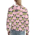 thumbnail image 7 of Kdxio Panda Avocado Print Womens Oversized Hoodies Sweatshirts Hooded Pullover Tops Sweaters Casual-X-Large, 7 of 7