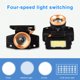 thumbnail image 3 of Yuarrent Sensor de movimiento, linterna frontal regulable, linterna frontal recargable, trabajo al aire libre para Camping, ciclismo, Ciclismo Ahuyentador de insectos Yuarrent OD029489-02, 3 of 6