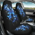 thumbnail image 3 of ZIATUBLE Butterfly Floral Car Seat Covers High Back 2 Packs Washable Vehicle Bucket Seat Protetors Fit for Cars SUV Truck Sedan Easy to Install Seat Covers for Car Auto Interior Accessories, 3 of 7
