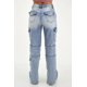 thumbnail image 3 of Jeans cargo Wide Leg Balam /Juvenil, 6404 (Medio) azul 13, 3 of 6