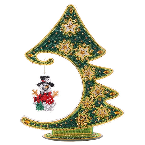 Wdftyju Kit de ornamento de pintura de diamante de forma especial de árbol de Navidad luminoso (DZ689) Wdftyju 6rq0th0xc5yu1xz4D04