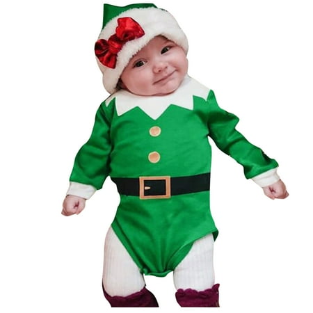 

Kayannuo Christmas Hat Clearance Newborn Infant Baby Boys Girls Christmas XMAS Hat Cap Romper Playsuit Outfits Christmas Gifts