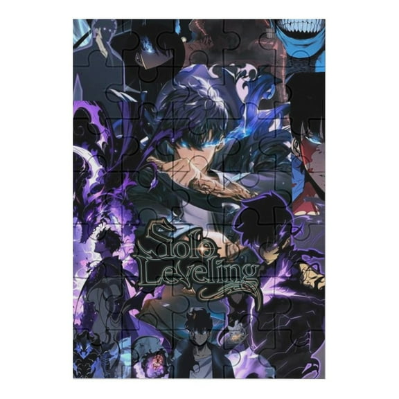 Solo Leveling Jigsaw Puzzle, Wood Puzzles Adult, 35 PCS Jigsaw Puzzle for Adults Challenging Puzzle Perfect for Game Nights