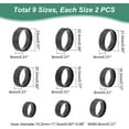 thumbnail image 4 of 18Pcs Stainless Steel Plain Band Ring 9 Sizes Laser Inscription Blank Finger Ring Metal Hypoallergenic Wedding Classical Ring for Jewerly Making, 4 of 9