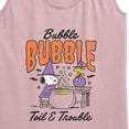 thumbnail image 3 of Peanuts - Bubble Bubble Toil Trouble - Women's Racerback Tank Top, 3 of 6