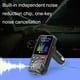 thumbnail image 5 of Transmisor FM Bluetooth para automóvil, micrófono fuerte, adaptador Bluetooth para automóvil con pantalla a color de 1.8 "para llamadas manos libres, admite carga QC3.0, reproductor de músic, 5 of 5
