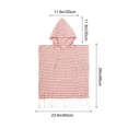 thumbnail image 3 of Honeeladyy Stripe Hooded Towels for Kids, Ponchos Beach Towels for Kids, Beach Towels for Boys/Girls, Swimming Towels/Towel Robes/Wearable Towels/Surfing Towels for Kids 2-10, 25.98×23.62In, 3 of 6