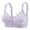 Purple, variant on Lisbinx Sports Bra Middle Aged And Elderly Bras Without Steel Rings Large Size Underwear Front Button Style Bra Comfortable Bra