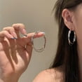 thumbnail image 2 of Minimalist Gold Hoop Earrings for Women, 14K Gold Filled Small Huggie Hoops, Hypoallergenic Lightweight Everyday Earrings, 2 of 4