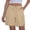 Khaki, variant on Women's Cargo Shorts Quick Dry Lightweight Athletic Hiking Shorts Casual Elastic Waist Drawstring Summer Shorts with Multi-Pockets