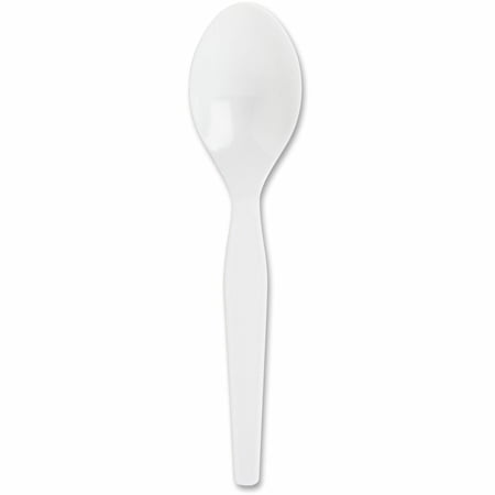 Genuine Joe, GJO30402, Heavyweight Disposable Spoons, 1000 / Carton, White