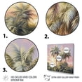 thumbnail image 3 of Designart "Palm Trees love Sunset I" Floral Floater Framed Wall Art Living Room, 3 of 7