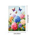 thumbnail image 4 of Amhnf Colorful Butterflies And Flowers Garden Flag For Home Outdoor Garden Yard Decor 12x18 inch, 4 of 5