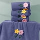 thumbnail image 5 of Set de toallas de baño de forro polar coral - Toallas suaves y absorbentes de secado rápido de 70x140cm para baño, cara y cuerpo - Azul, rosa, rojo, amarillo, 5 of 6