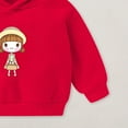 thumbnail image 5 of KPOPLK Princess Zip Up Hoodie to Big Kid Sizes (18 Months - 14-59)(5-6 Years,Red), 5 of 7