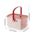 thumbnail image 3 of Ohmyroo Handheld Shower Basket 9.6x6.1 Inch Plastic Toiletries Storage Caddy Bathroom Vanity Organizer, 3 of 7