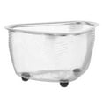 thumbnail image 6 of PAMINGONO Corner Sink Basket 1Pcs 18X13X9CM Silver Color For Homeowners Easy To Use, 6 of 8