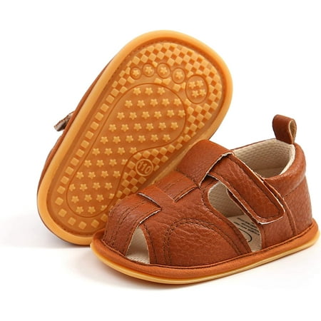 

Baby Boys Girls Sandals Premium Infant Summer Outdoor Shoes PU Lightweight Soft Anti-Slip Sole Toddler Prewalker