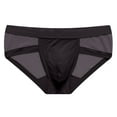 thumbnail image 1 of Posijego Bikini Briefs for Men Seamless Low Rise Breathable Underwear Stretchy Comfortable Soft Panties, 1 of 4