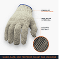 thumbnail image 2 of RefrigiWear Ragg Wool Dot Glove (Sold by the Dozen), 2 of 4