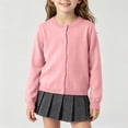 thumbnail image 2 of xaweyi Girls Spring And Thin Cardigan Sweater Comfortable Soft Stylish Solid Color Girls Sweater Coat,Sizes 18-24 Months, 2 of 9