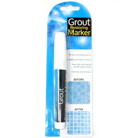 Grout Restoring Marker Pen for Tile,Floor,Wall,Bathroom,Kitchen Home (Best Grout Color For Beige Tile)