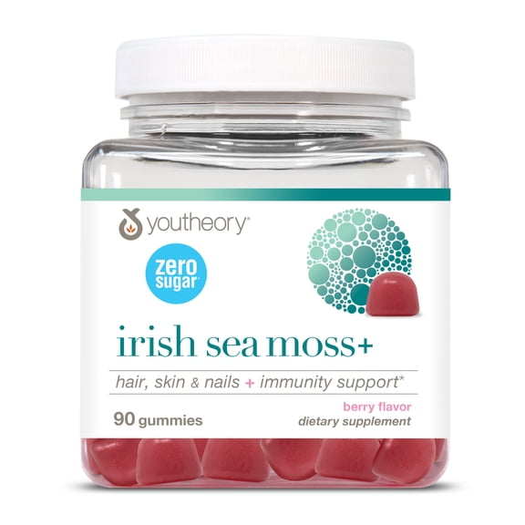 Youtheory Zero Sugar Irish Sea Moss Gummy 90ct