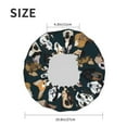 thumbnail image 6 of Kdxio Dogs Print Shower Cap for Women,Elastic and Reusable,Double Waterproof Layers Bathing Hat, 6 of 9