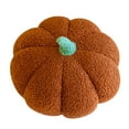thumbnail image 2 of Fiudx Liquidación de ofertas flash Cojín de calabaza para Halloween, cojín de lana tejida, estilo calabaza, cojín para sofá de sala de estar, 2 of 3
