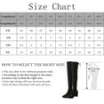 thumbnail image 4 of Willtoo Women's Suede Over the Knee Thigh High Winter Boots Black, 4 of 5