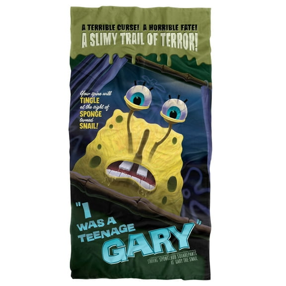 Spongebob, 30'x60' Teenage Gary Beach Towel