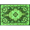 thumbnail image 1 of Ahgly Company Indoor Rectangle Medallion Green Traditional Area Rugs, 3' x 5', 1 of 1