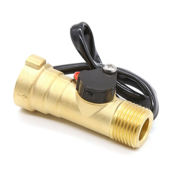 1-30L/min Water Flows Sensors G1/2 DN15 Liquid Flows Sensors for Tankless Water Heaters Brass Housing Easy Installation