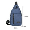 thumbnail image 3 of Crossbody Bag for Womens Mens Multipurpose Sling Bags Chest Shoulder T Sling Purse Strap Travel Bag with Earphone Hole, 3 of 7