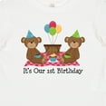 thumbnail image 4 of Inktastic Twins 1st Birthday Bears Boys or Girls Baby T-Shirt, 4 of 5