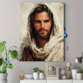 thumbnail image 4 of Qisvanset 12x16 Inch Good Shepherd Jesus Canvas Wall Art, Modern Religious Sketch Portrait Home Wall Decor, 4 of 8