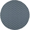 thumbnail image 2 of Safavieh Courtyard Hilbert Geometric Indoor/Outdoor Area Rug, Navy/Beige, 7'10" x 7'10" Round, 2 of 9