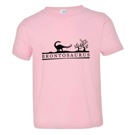 

PleaseMeTees™ Toddler Brontosaurus Educational Dinosaur Jurassic HQ Tee