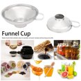 thumbnail image 3 of HURRISE Entonnoir de Mise en Conserve, 2 Pcs Entonnoir de Mise en Conserve en Acier Inoxydable à Grand Ouverture Accessoires de Cuisine, Entonnoir en Acier Inoxydable, 3 of 8