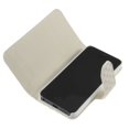 thumbnail image 3 of Étui en Peau pour APPLE iPhone 5 Étui Ouvert Gauche et Droit Rayé Blanc, 3 of 6