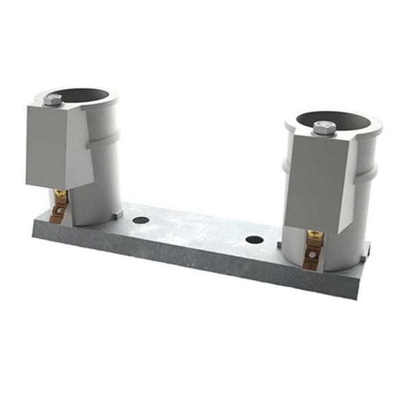 Perma-Cast PC-4008-P 4 In. Deck Cycolac Anchor Channel Mount Set