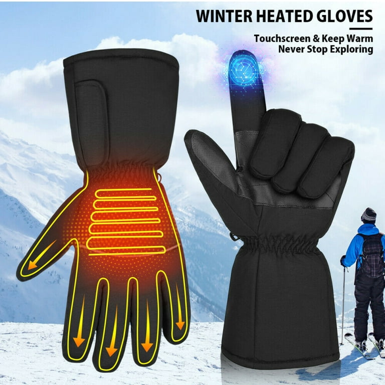 Electric Heated Gloves Rechargeable Battery Powered Hand Warmer For Hunting  Fishing Skiing Motorcycle Cycling