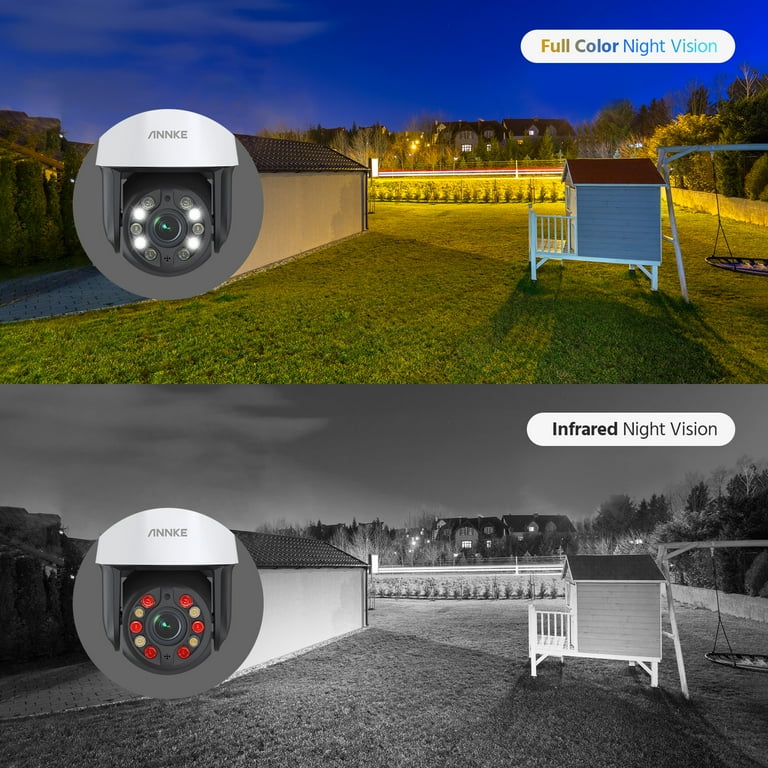 ANNKE 4pcs 5MP PTZ WiFi CCTV, 328ft Night Vision, AI Detection