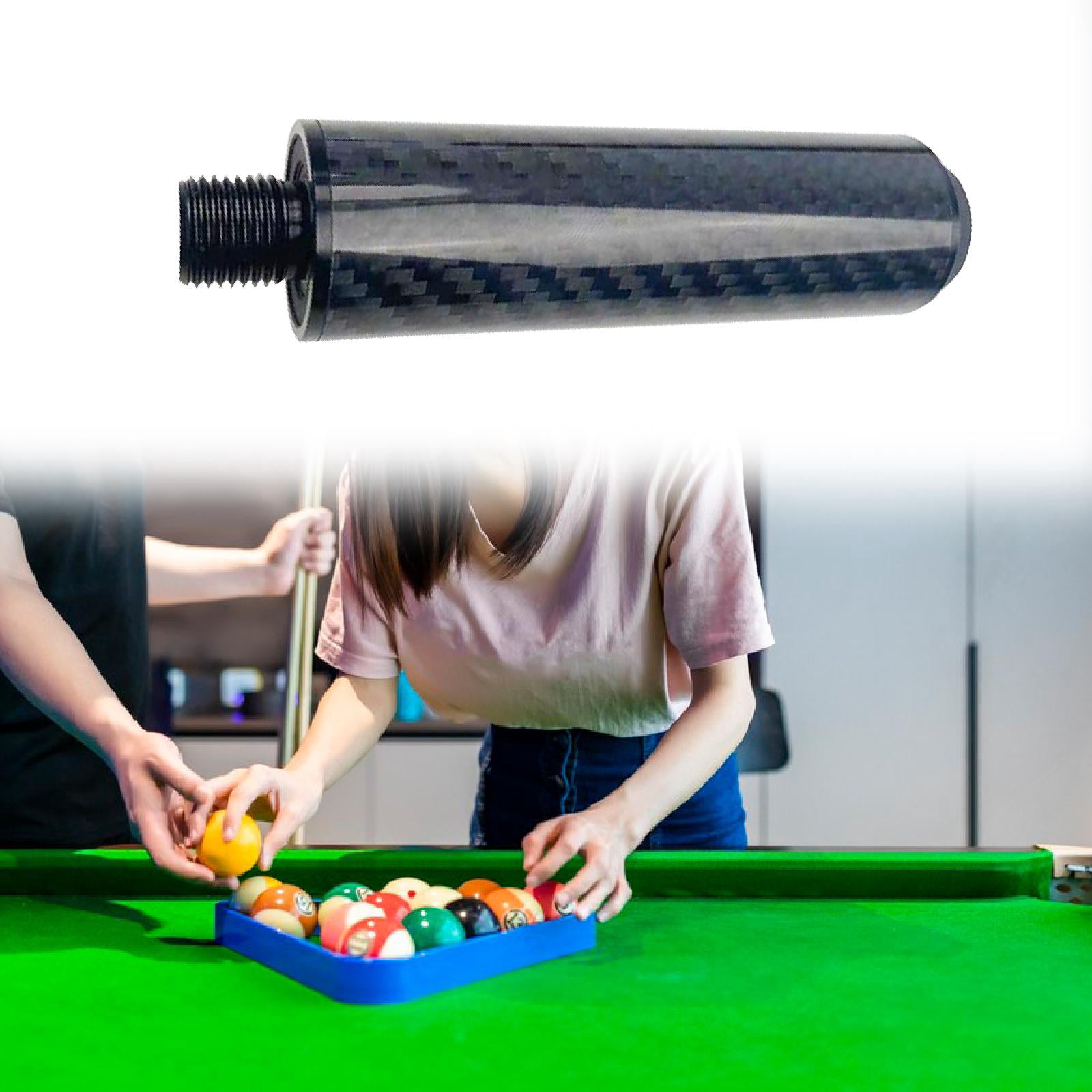 funtasica Pool Cue Extender Billiard Snookers Cue Extension Accessories Compact Billiards Cue Extension Cue Lengthener for Adults Women A