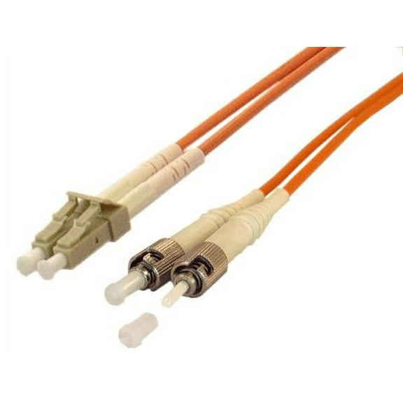IEC L8150-03M LC to ST Duplex 62.5 Multimode Fiber Optic Cable 3 Meter