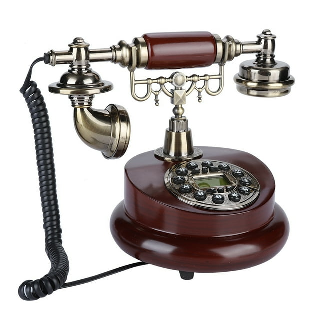 Teléfono Rotatorio Vintage NikouMX Blanco Antiguo Estilo Retro
