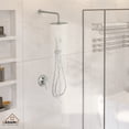thumbnail image 6 of CASAINC 2-Function 10 in.Wall-Mounted Round Shower System with Handheld Shower in Brushed Nickel, 6 of 9