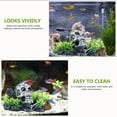 thumbnail image 2 of Underwater Moss Island Decor Fish Tank Resin Ornament Simulation Skull Figurine, 2 of 7
