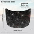 thumbnail image 7 of Uorisanigo Car Hood Cover Stretch Universal Car Hood Cover, Washable Vehicle Hoods Protection Easy Clean for Cars Hoods Decoration and Protection, Halloween Spiderweb Print, 7 of 7